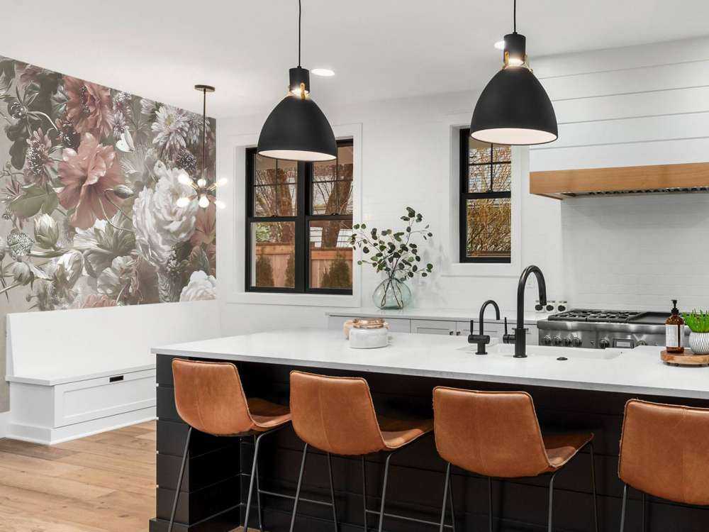 Grande bouquet con papaveri crema