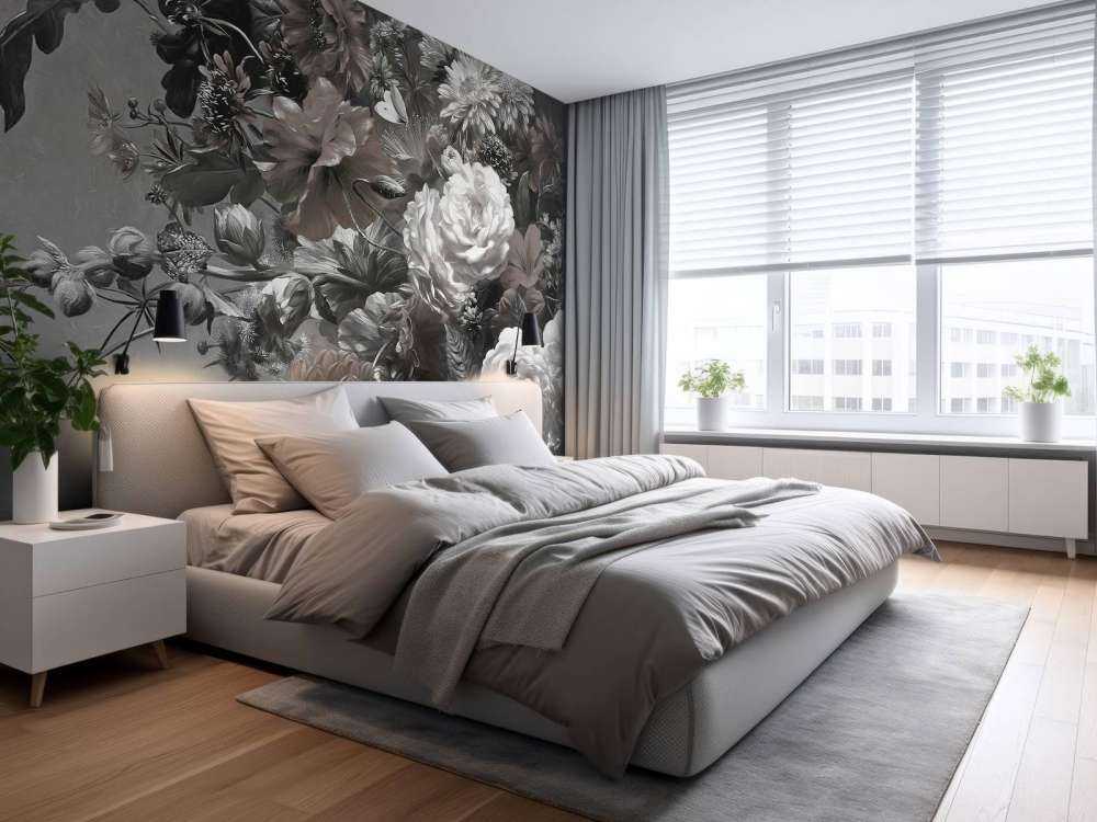 Grande bouquet con papaveri seppia