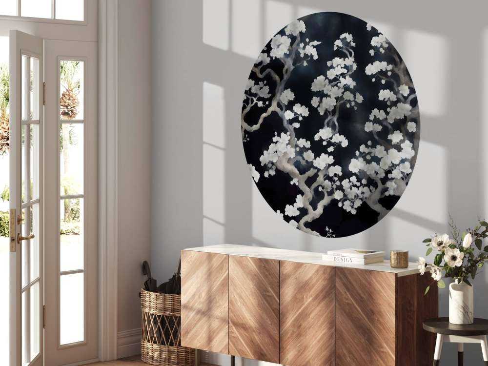 Meravigliosa foresta in fiore - nera