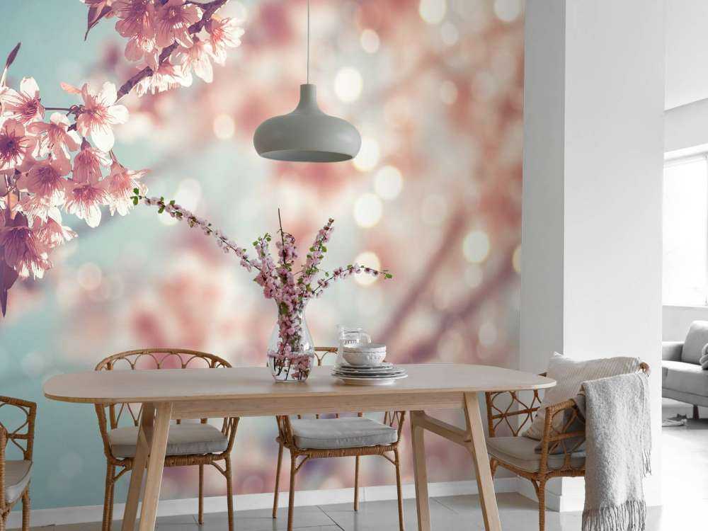 Ramo di fiori in fiore da vicino