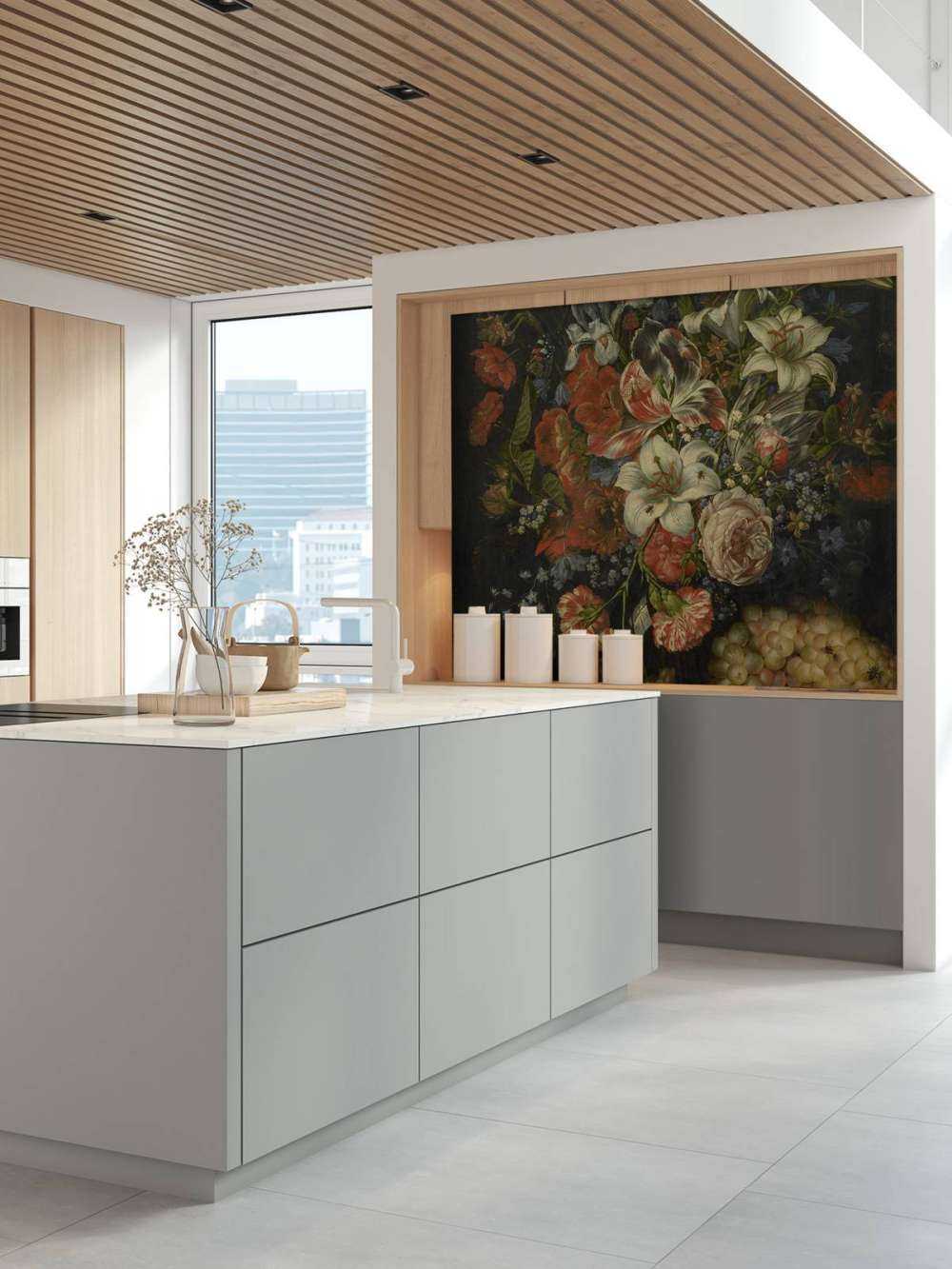 Natura morta con fiori e frutti