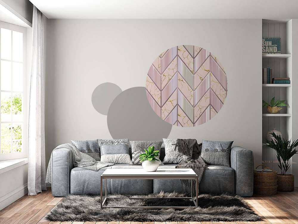 Piastrelle di colore rosa