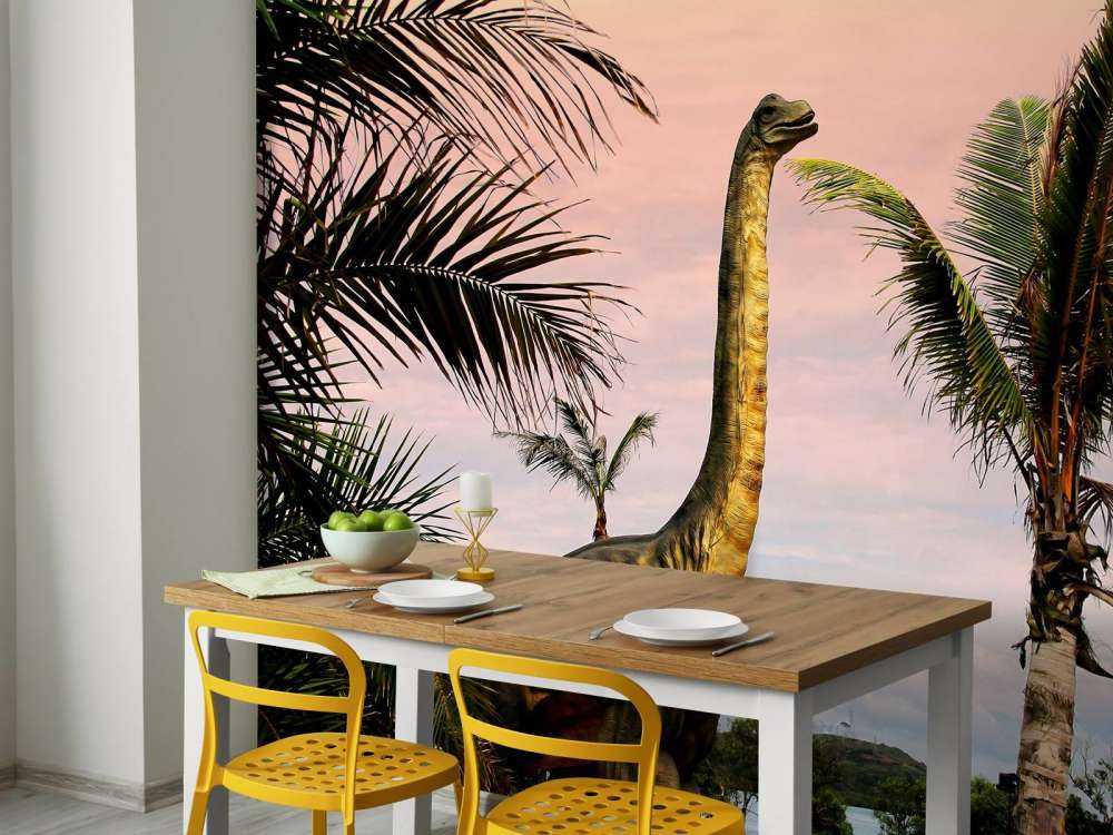 Foto carta da parati dinosauro