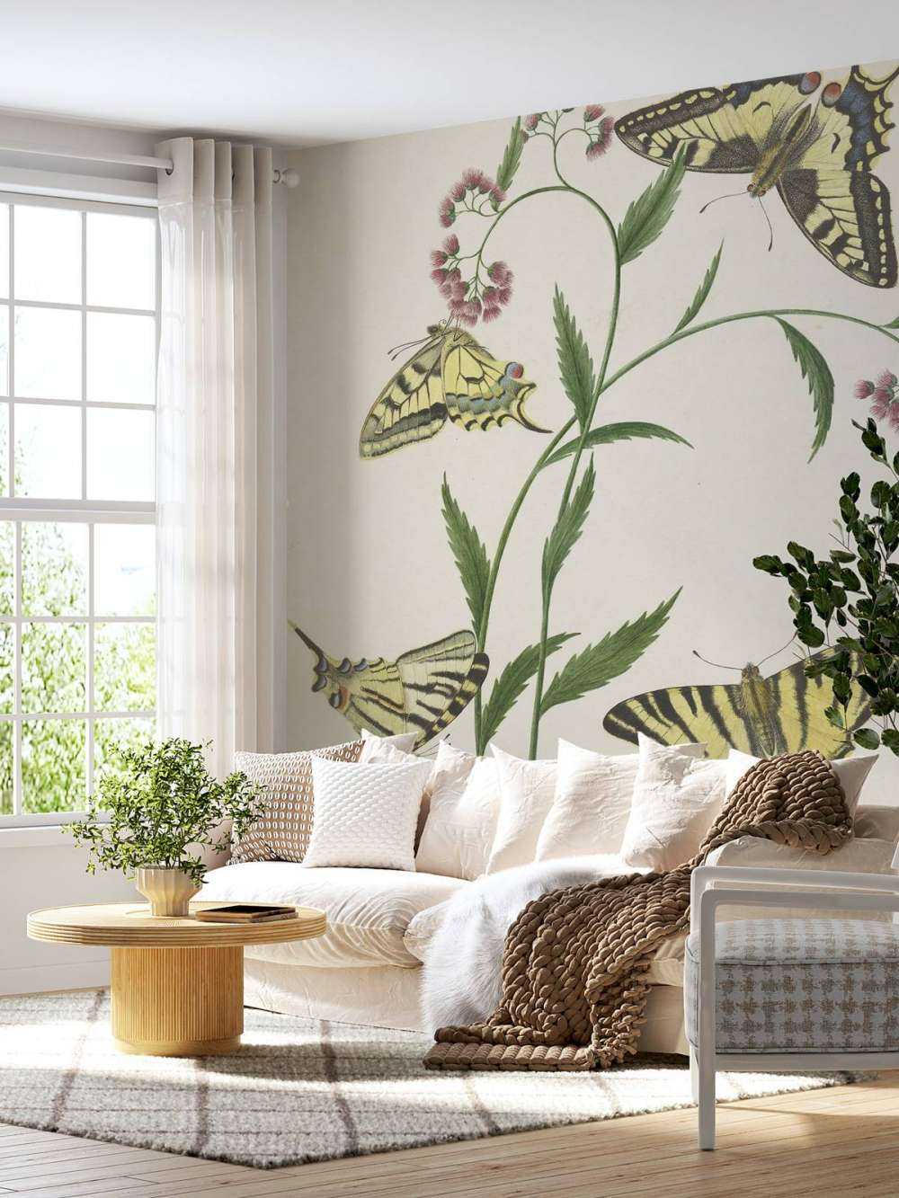 Quattro farfalle sui fiori, Paulus Knogh