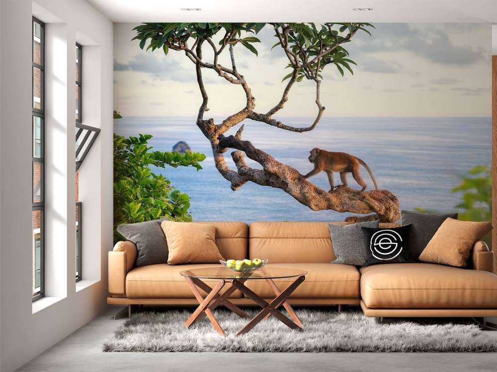 Scimmia su un albero