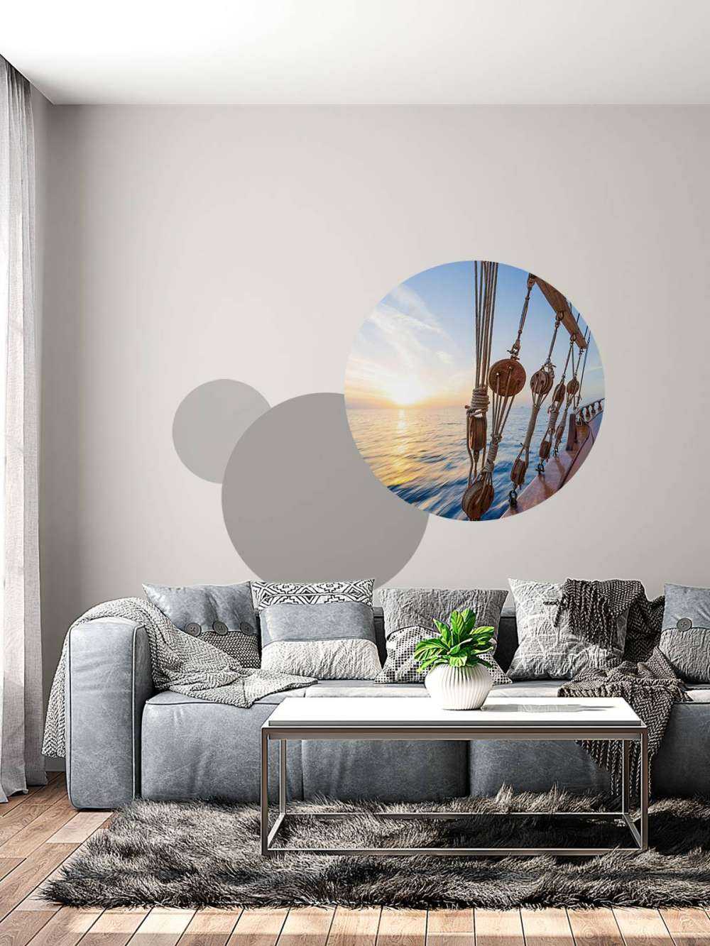 Barca a vela al tramonto