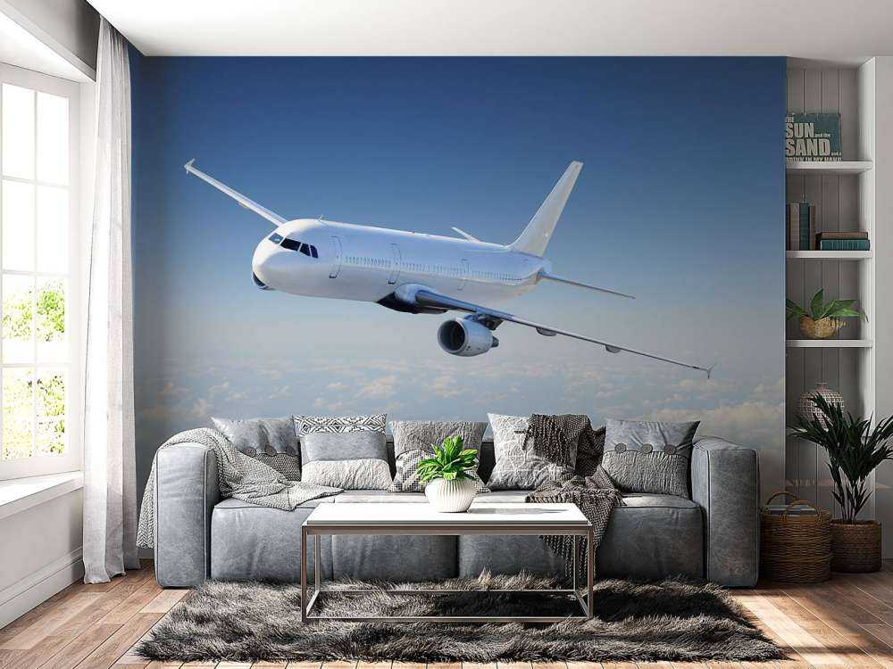 Aereo sopra le nuvole