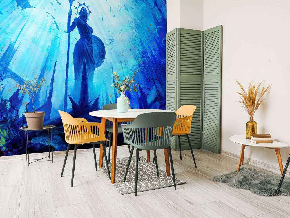 Dea greca nel mondo sottomarino