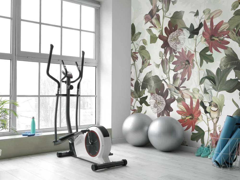 Sette Uccelli in Foliaggio Incantato - Verde Pastello