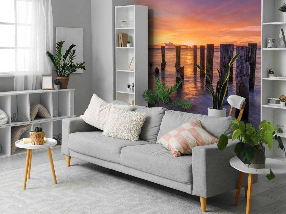 Mare arancione violetto