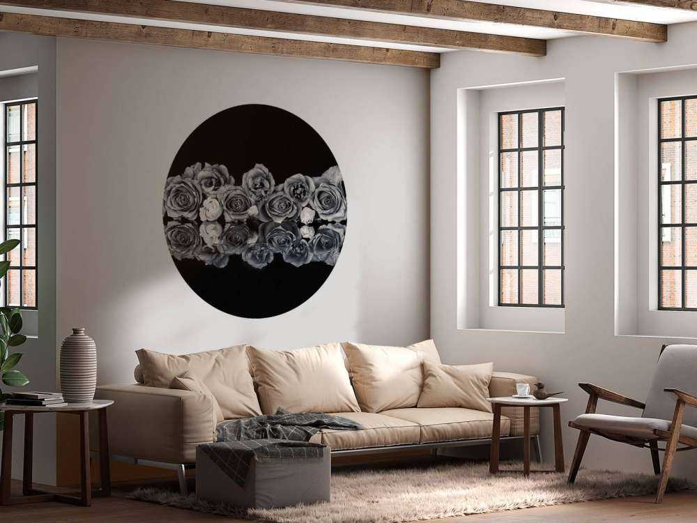 Bouquet di rose in bianco e nero