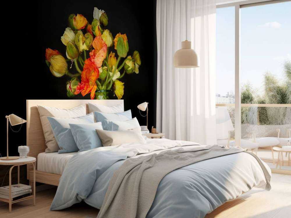 Vaso pittoresco con fiori