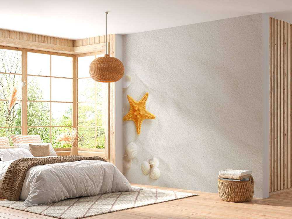 Stella marina su sabbia bianca