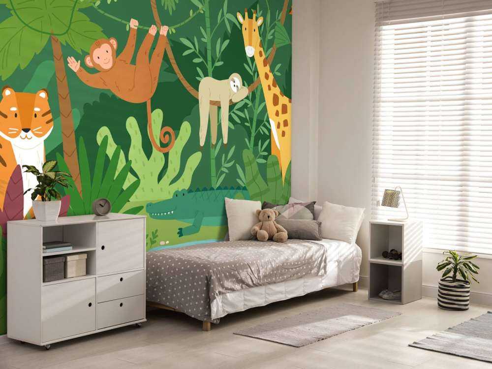 Animali della giungla felici