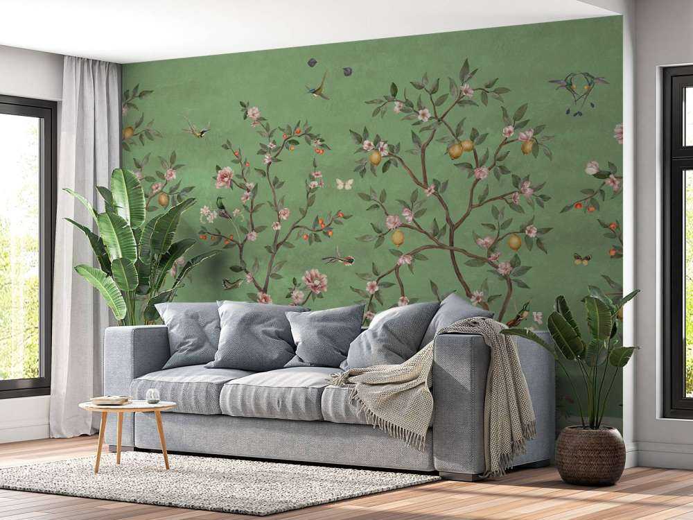 Lemon Tree Chinoiserie - Green