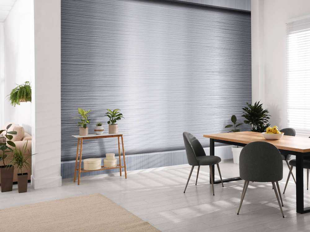 Piastra metallica in alluminio spazzolato