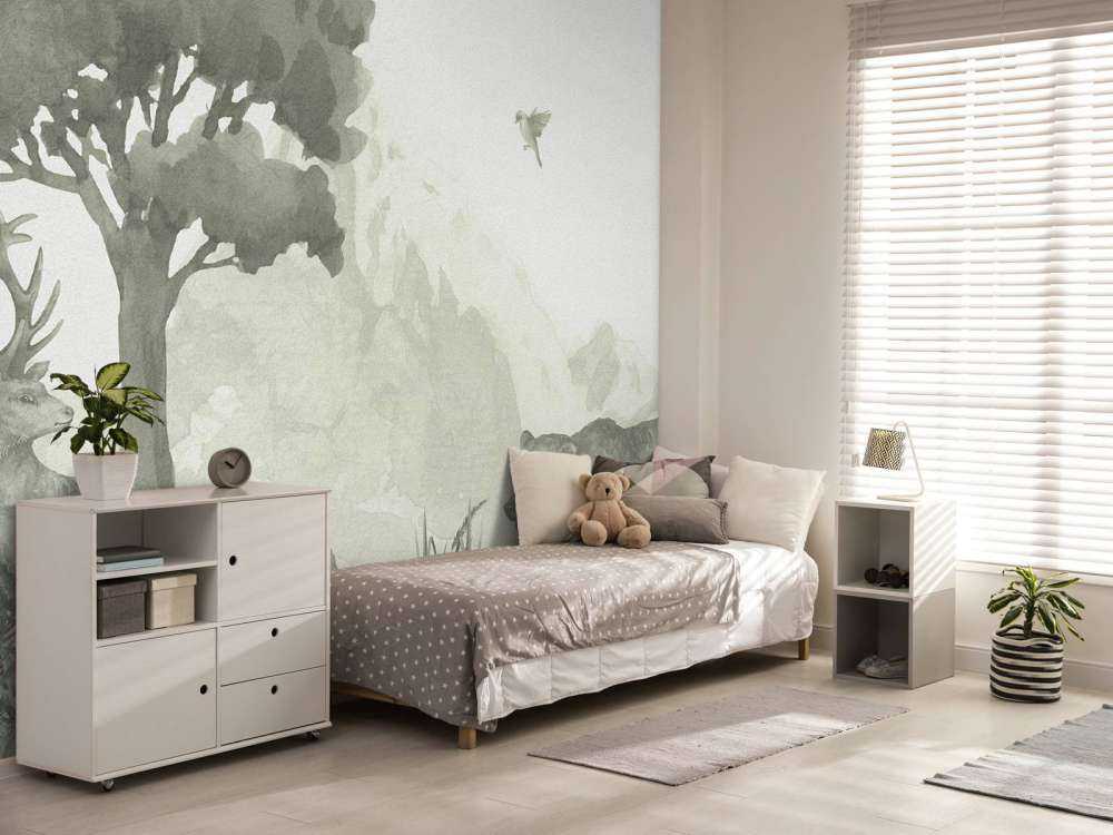 Animali della foresta in verde