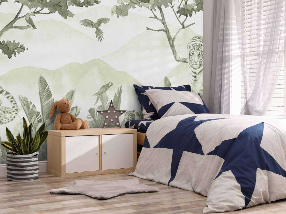 Predatori della giungla in verde