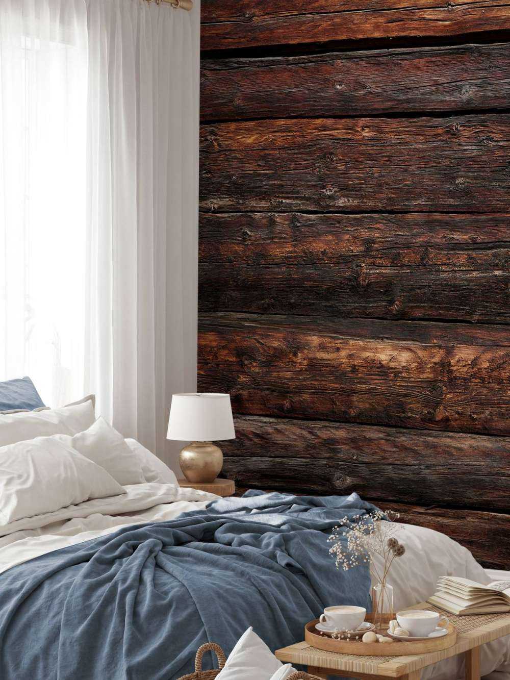 Legno vecchio bruciato