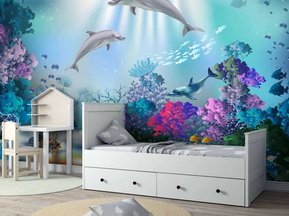 Mondo sommerso con i delfini