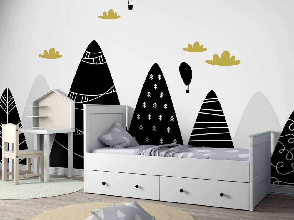 Montagne in bianco e nero