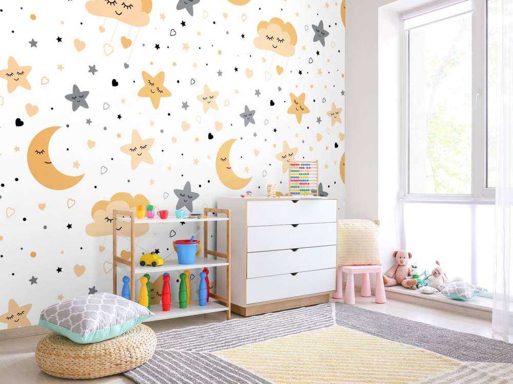 Nuvole, lune e stelle