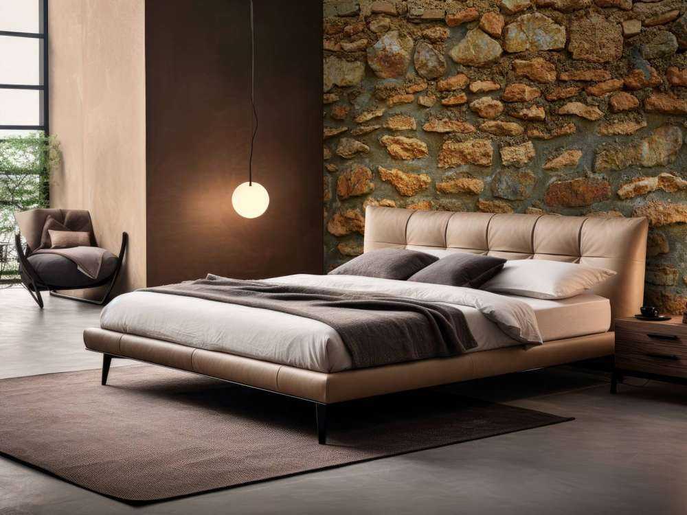 Grande parete con pietre grezze di diverse dimensioni