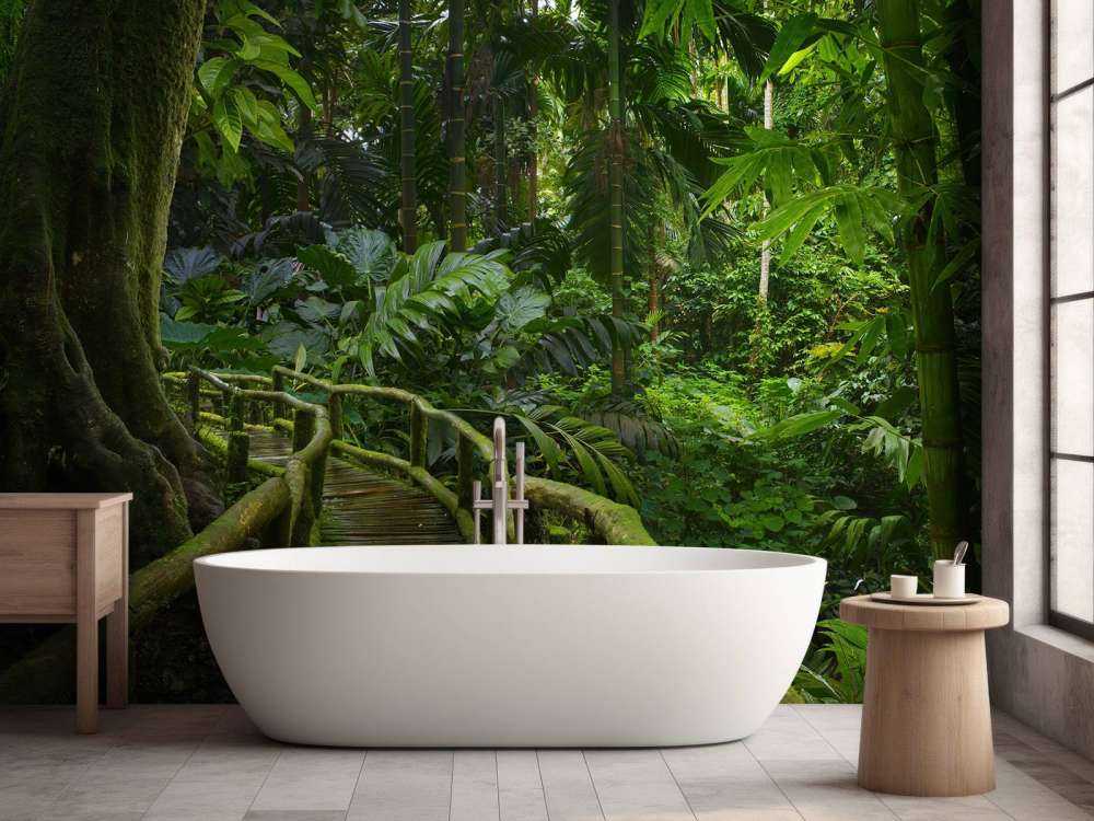 Ponte stretto della giungla