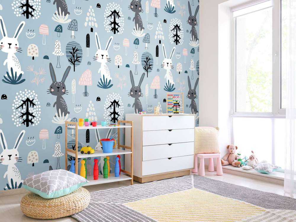 Modello di coniglio blu