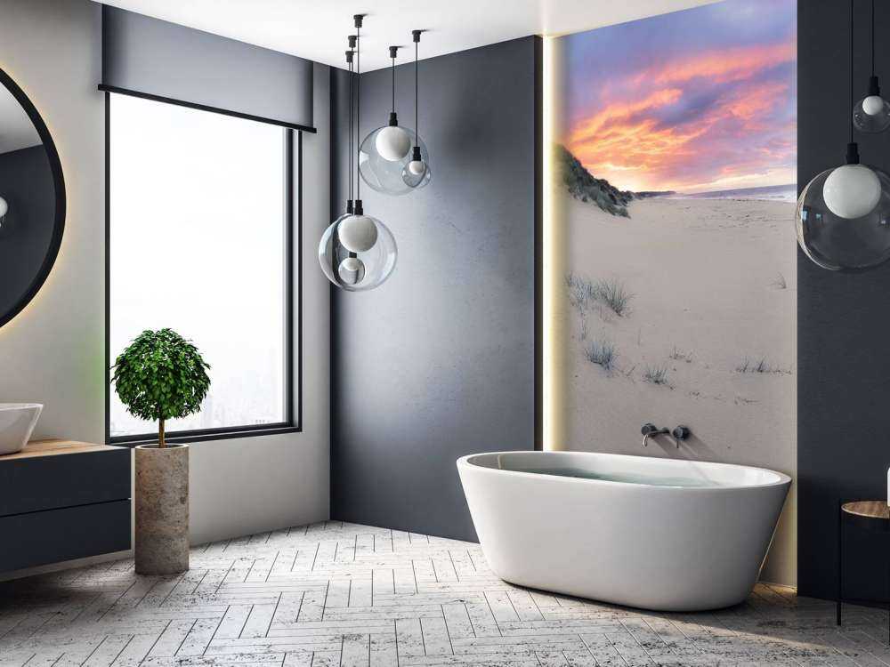 Alba sulle dune di sabbia