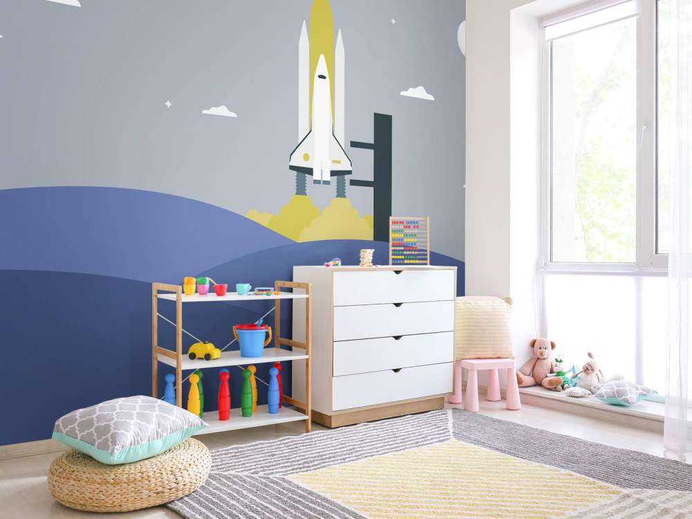 Lancio del razzo tra le colline