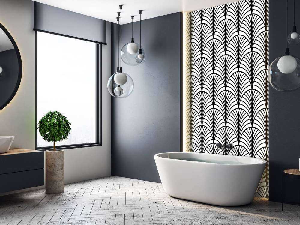 Palmette bianco e nero