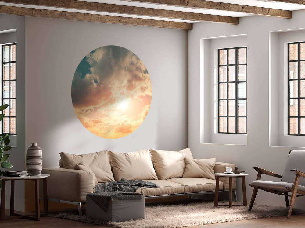 Cielo colorato con le nuvole