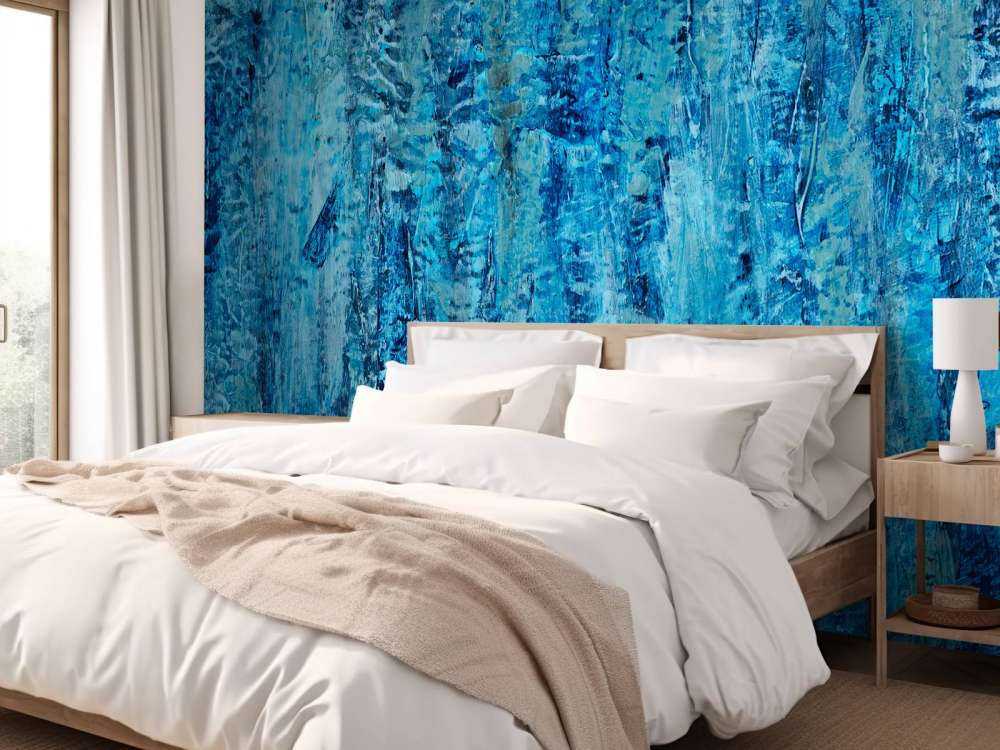 Pittura con sfumature di blu