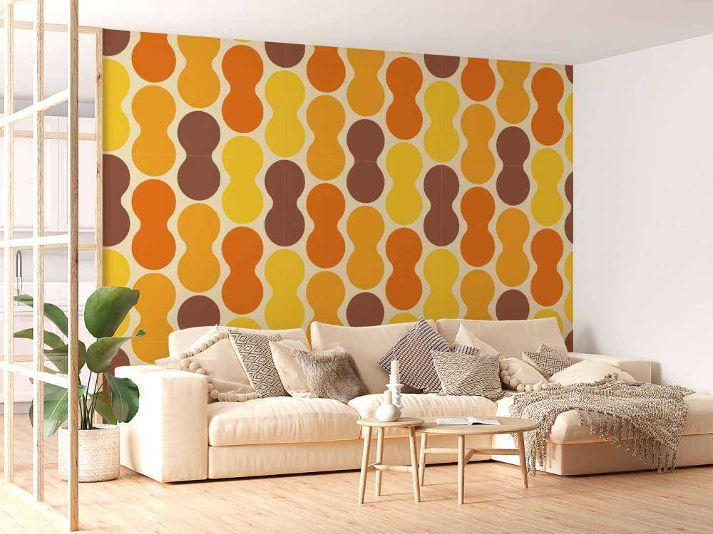 Motivo floreale retrò