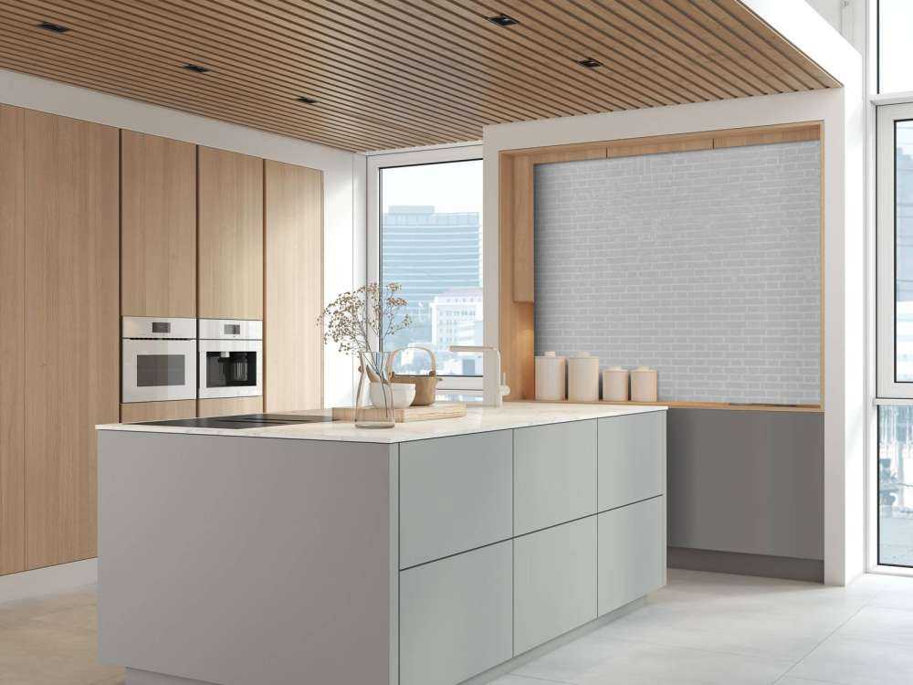 Muro di mattoni bianchi