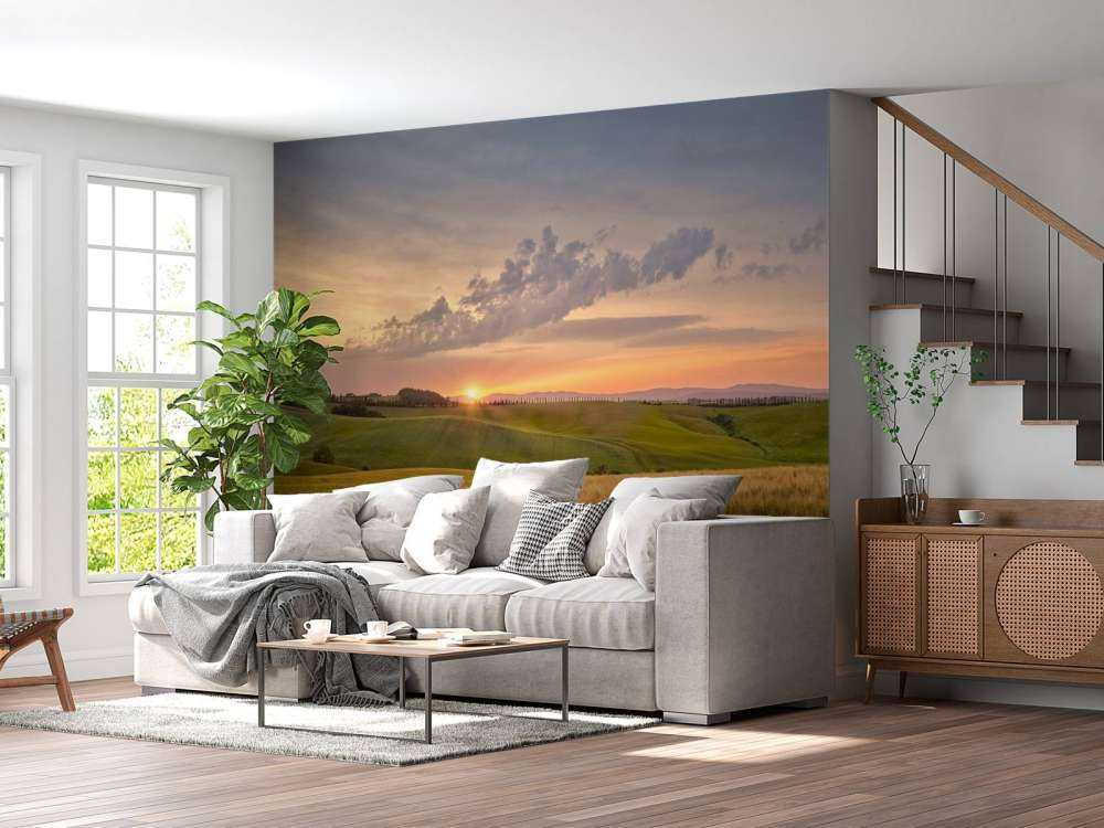 Tramonto in un paesaggio italiano