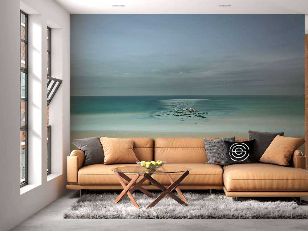 Mare calmo con gabbiani