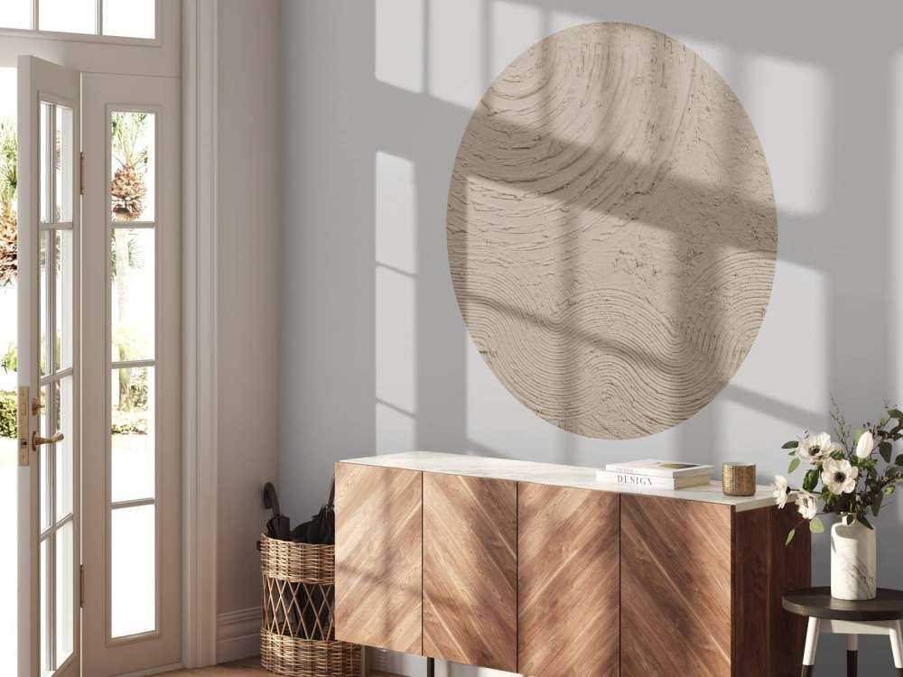 Forme e linee organiche in color tortora