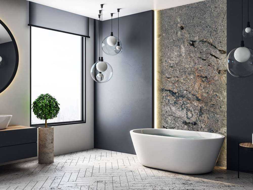 Struttura in marmo grigio