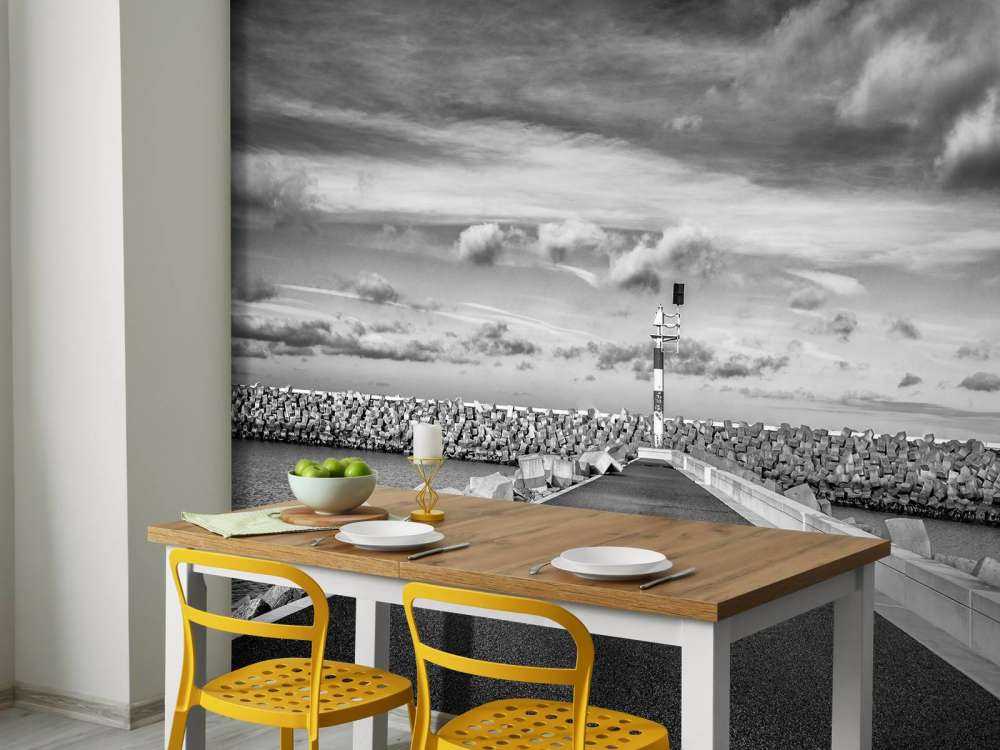 Muro di banchina del porto turistico di Cadzand Bad 