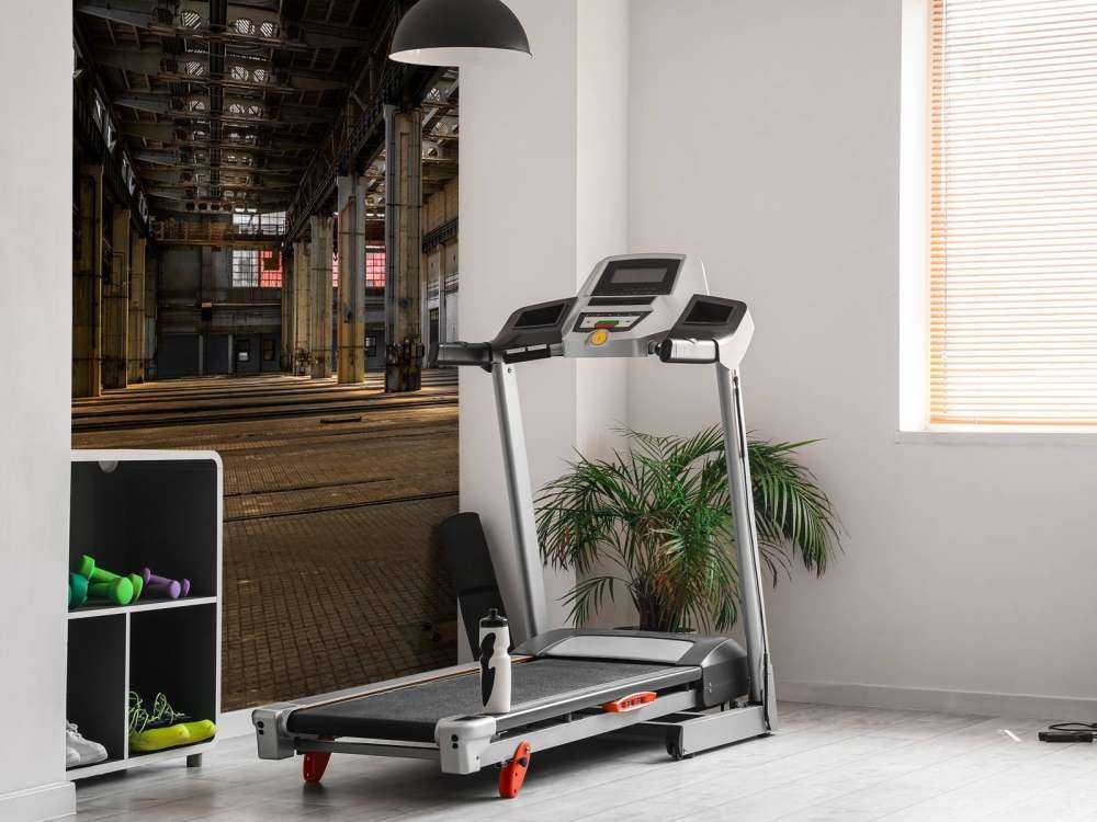 Una sala abbandonata