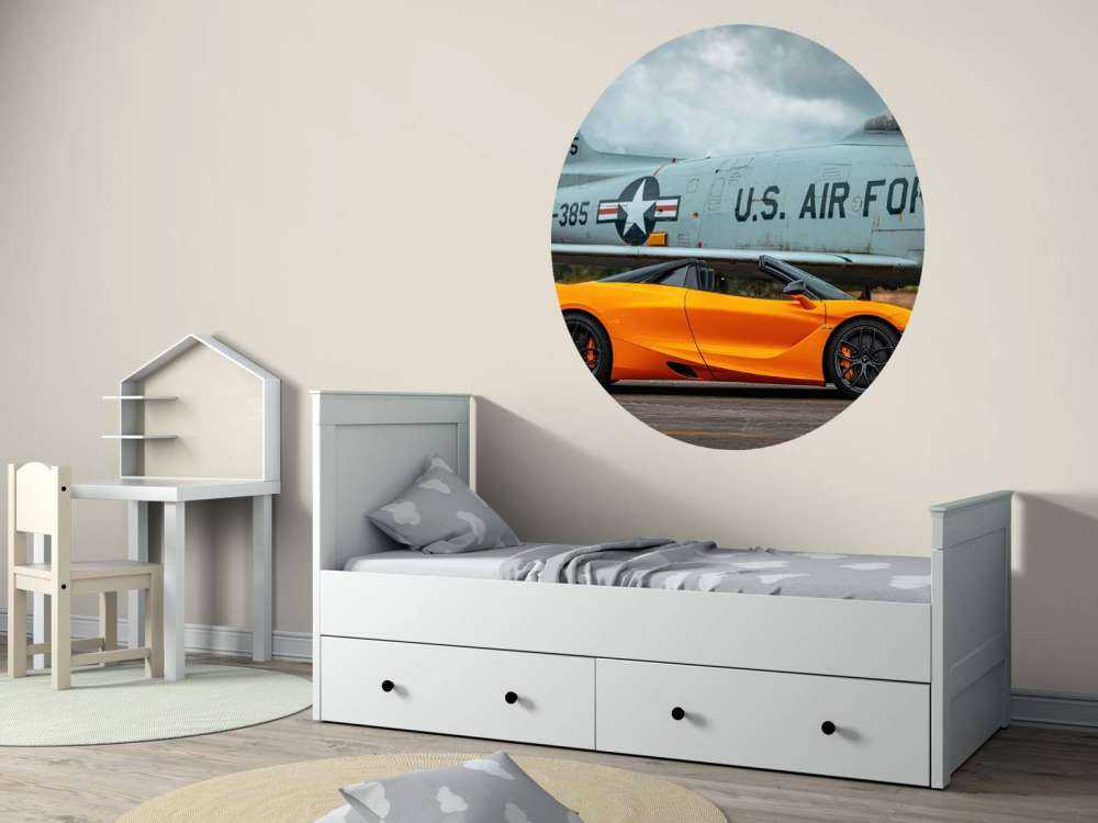 Supercar e aereo da combattimento