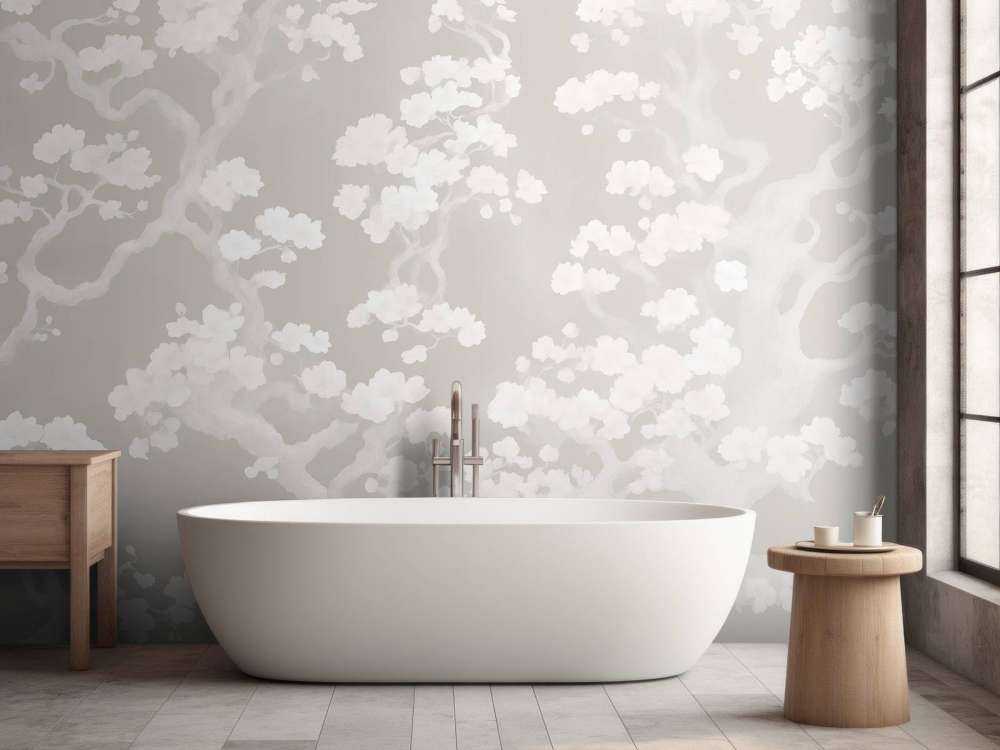 Meravigliosa foresta in fiore - taupe