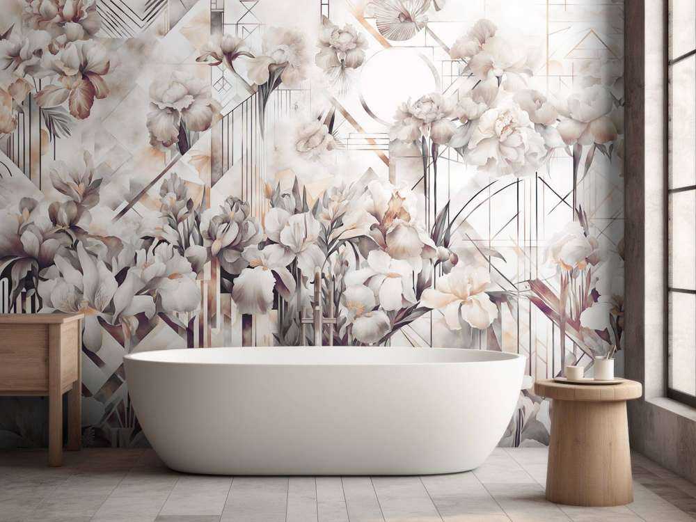 Enormi Iris Acquerello Sepia