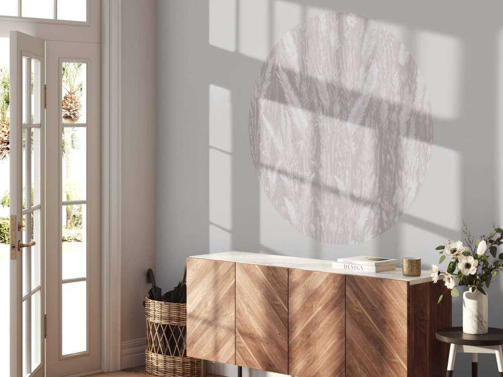 Parete di erbe di campo - taupe