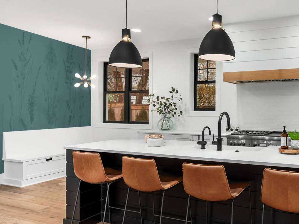 Lavanda Radura Senza Giunte Verde Scuro