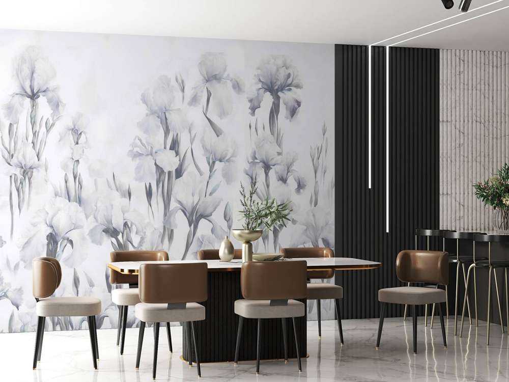 Iris danzano grigio senza soluzione di continuità