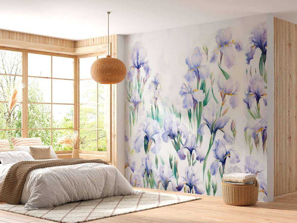 Iris danzano pastello senza soluzione di continuità