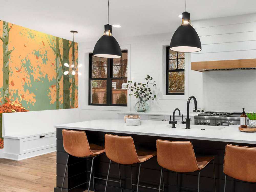 Illustrazione della foresta autunnale